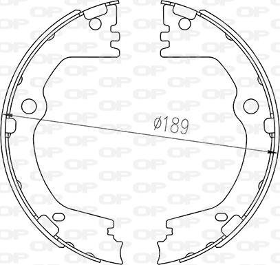 Open Parts BSA2267.00 - Kit ganasce freno autozon.pro