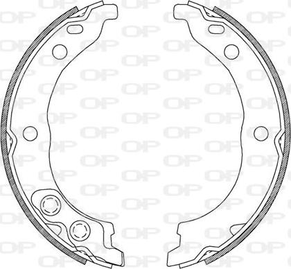 Open Parts BSA2206.00 - Kit ganasce freno autozon.pro