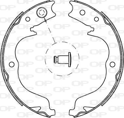 Open Parts BSA2219.00 - Kit ganasce freno autozon.pro