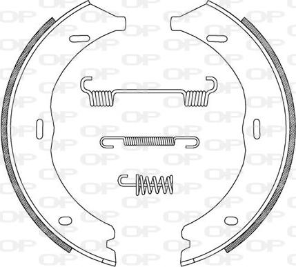 Open Parts BSA2216.00 - Kit ganasce freno autozon.pro