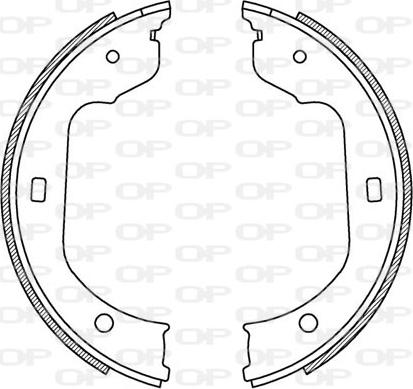 Open Parts BSA2213.00 - Kit ganasce freno autozon.pro