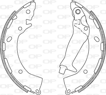 Open Parts BSA2234.00 - Kit ganasce freno autozon.pro