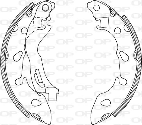 Open Parts BSA2235.00 - Kit ganasce freno autozon.pro