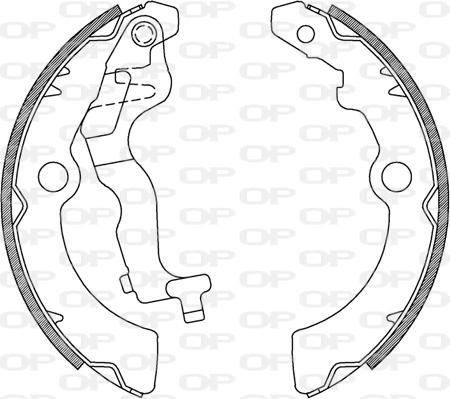 Open Parts BSA2236.00 - Kit ganasce freno autozon.pro