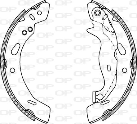 Open Parts BSA2231.00 - Kit ganasce freno autozon.pro