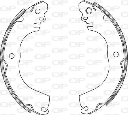 Open Parts BSA2238.00 - Kit ganasce freno autozon.pro