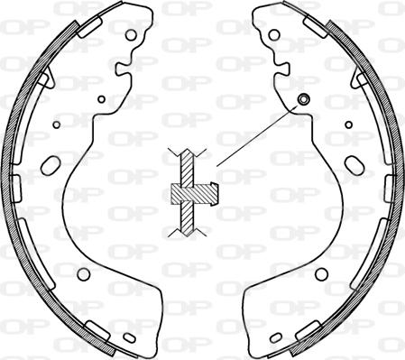 Open Parts BSA2233.00 - Kit ganasce freno autozon.pro