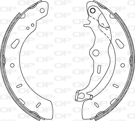 Open Parts BSA2237.00 - Kit ganasce freno autozon.pro