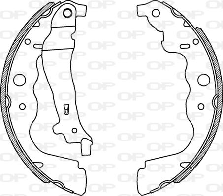 Open Parts BSA2229.00 - Kit ganasce freno autozon.pro