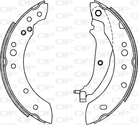 Open Parts BSA2227.00 - Kit ganasce freno autozon.pro