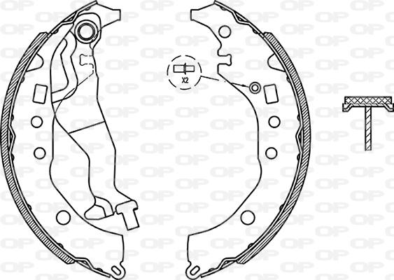 Open Parts BSA2277.00 - Kit ganasce freno autozon.pro