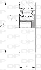 Open Parts CVJ5408.20 - Kit giunti, Semiasse autozon.pro