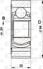 Open Parts CVJ5416.20 - Kit giunti, Semiasse autozon.pro