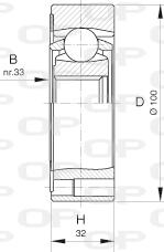 Open Parts CVJ5411.20 - Kit giunti, Semiasse autozon.pro