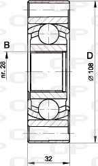 Open Parts CVJ5412.20 - Kit giunti, Semiasse autozon.pro