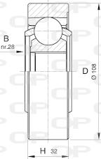 Open Parts CVJ5423.20 - Kit giunti, Semiasse autozon.pro