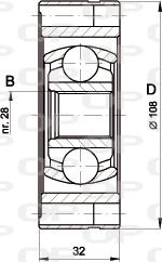 Open Parts CVJ5422.20 - Kit giunti, Semiasse autozon.pro