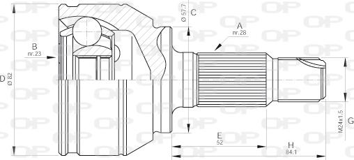 Open Parts CVJ5518.10 - Kit giunti, Semiasse autozon.pro