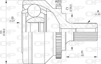 Open Parts CVJ5589.10 - Kit giunti, Semiasse autozon.pro