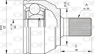 Open Parts CVJ5698.10 - Kit giunti, Semiasse autozon.pro