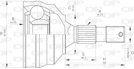 Open Parts CVJ5640.10 - Kit giunti, Semiasse autozon.pro