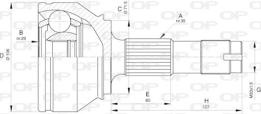 Open Parts CVJ5658.10 - Kit giunti, Semiasse autozon.pro