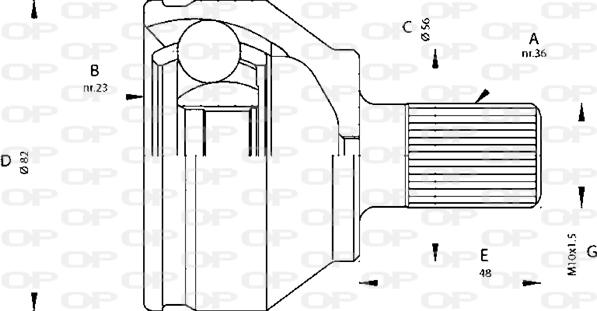 Open Parts CVJ5669.10 - Kit giunti, Semiasse autozon.pro