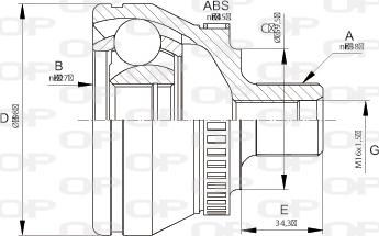 Open Parts CVJ5666.10 - Kit giunti, Semiasse autozon.pro