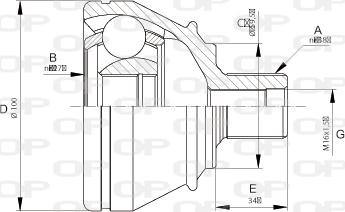 Open Parts CVJ5667.10 - Kit giunti, Semiasse autozon.pro