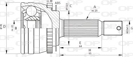 Open Parts CVJ5689.10 - Kit giunti, Semiasse autozon.pro