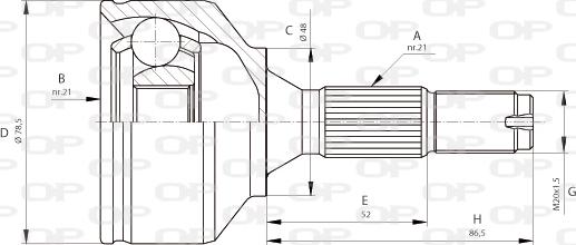 Open Parts CVJ5685.10 - Kit giunti, Semiasse autozon.pro