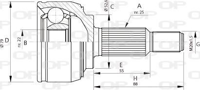 Open Parts CVJ5688.10 - Kit giunti, Semiasse autozon.pro