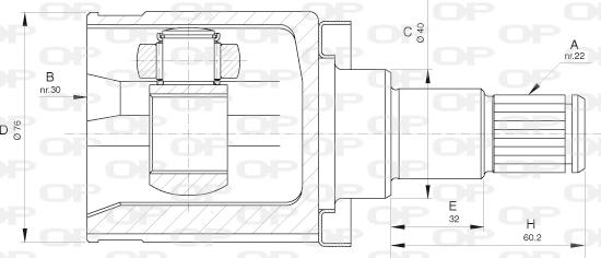 Open Parts CVJ5634.20 - Kit giunti, Semiasse autozon.pro