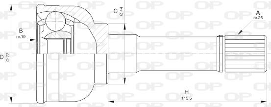 Open Parts CVJ5631.10 - Kit giunti, Semiasse autozon.pro