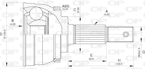 Open Parts CVJ5629.10 - Kit giunti, Semiasse autozon.pro