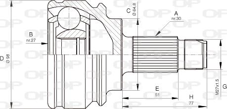 Open Parts CVJ5679.10 - Kit giunti, Semiasse autozon.pro