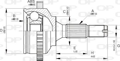 Open Parts CVJ5670.10 - Kit giunti, Semiasse autozon.pro