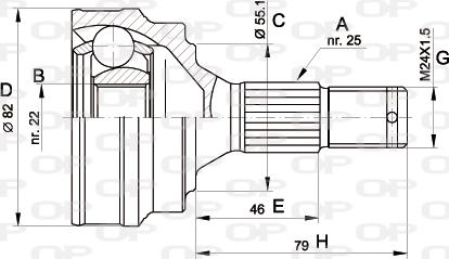 Open Parts CVJ5013.10 - Kit giunti, Semiasse autozon.pro