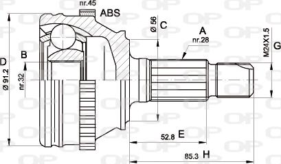 Open Parts CVJ5089.10 - Kit giunti, Semiasse autozon.pro