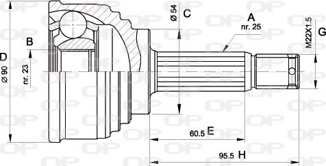 Open Parts CVJ5147.10 - Kit giunti, Semiasse autozon.pro