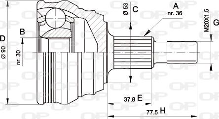 Open Parts CVJ5189.10 - Kit giunti, Semiasse autozon.pro