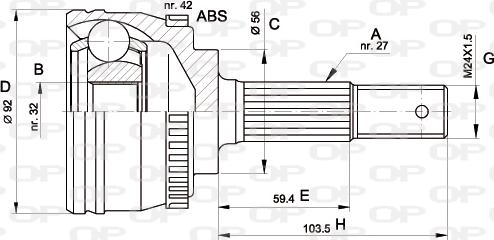 Open Parts CVJ5173.10 - Kit giunti, Semiasse autozon.pro