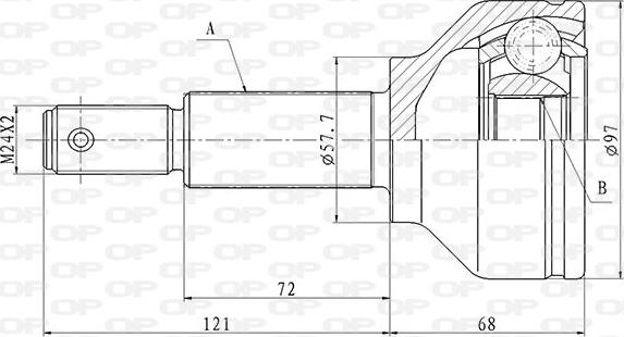 Open Parts CVJ5848.10 - Kit giunti, Semiasse autozon.pro