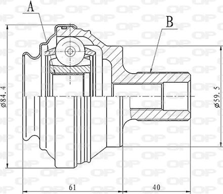 Open Parts CVJ5860.10 - Kit giunti, Semiasse autozon.pro