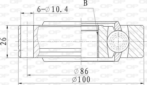 Open Parts CVJ5868.20 - Kit giunti, Semiasse autozon.pro