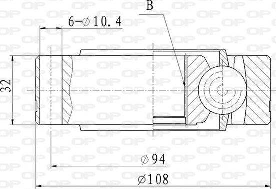 Open Parts CVJ5863.20 - Kit giunti, Semiasse autozon.pro