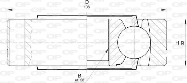 Open Parts CVJ5819.20 - Kit giunti, Semiasse autozon.pro