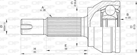 Open Parts CVJ5839.10 - Kit giunti, Semiasse autozon.pro