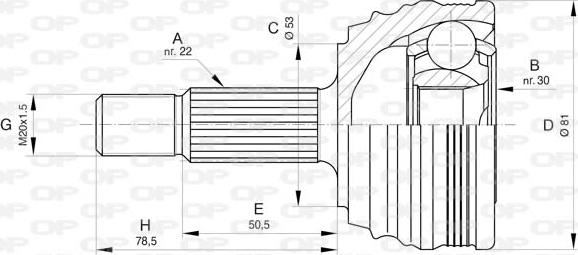 Open Parts CVJ5838.10 - Kit giunti, Semiasse autozon.pro