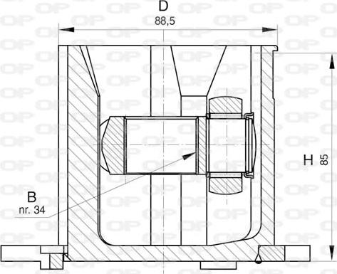 Open Parts CVJ5824.20 - Kit giunti, Semiasse autozon.pro